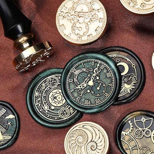 Magic Circle Wax Seal Stamp,Mystic Sealing Wax Stamp, Esoteric Ritual Sigil Design with Alchemy Symbols Geometric Mysticism for Envelopes Spellwork - color: Mysterious Universe