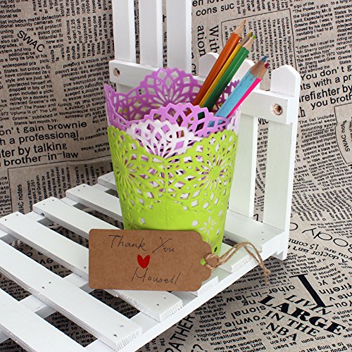 WARMBUY Kraft Paper Gift Tags with Twine for Party Decorations, 200 Pcs