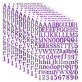 1210 pcs 10 Sheets Letter Stickers,Vinyl Self Alphabet Stickers,1 Inch Vinyl Letter Sticker Numbers Decals for DIY Mailbox House Numbers,Address Number,Signs,Window,Home,Cars(10 Set Purple) - color: Purple