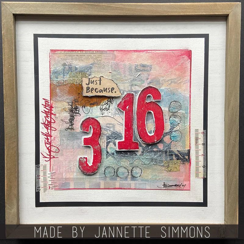 Tim Holtz Cling Stamps 7"X8.5" Paint by Number