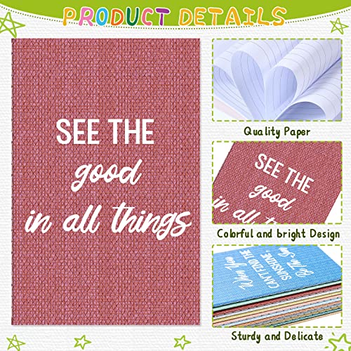 Zonon 24 Pcs Mini Notebooks, 3.2 x 5 for Back to School,Retro Style | Small Lined Notepad, Pocket Colorful Journal, for The First Day of School Classroom Coworker Office Supplies - style: Retro Style
