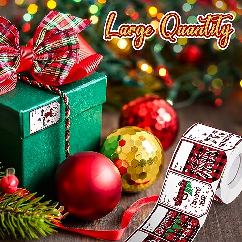 Outus 800 Pcs Christmas Gift Tags to from Labels 8 Styles, Snowman Style - style: Snowman Style