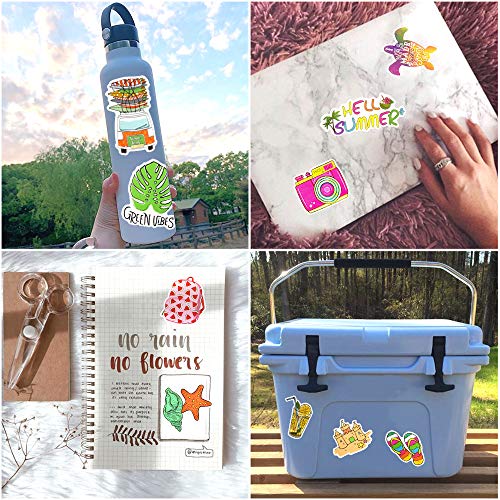 Summer Stickers 50Pcs for Water Bottles Scrapbook, Gifts for Girls - style: Summer Beach Stickers