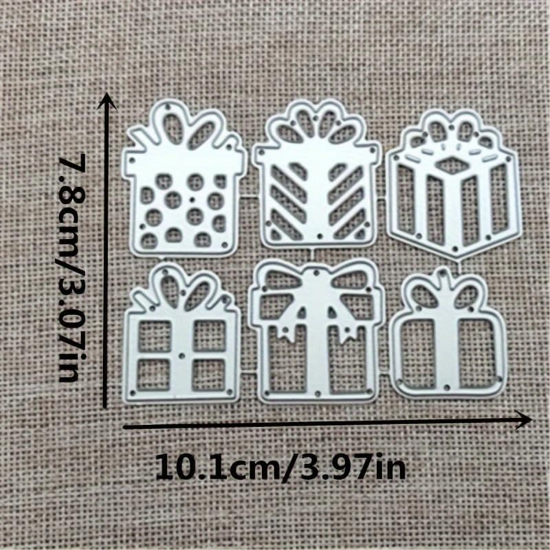 Lapoo Tool Metal Cutting Die for Scrapbooking - Durable, Cut Stencils for DIY Scrapbook Photo Album Decorative Paper Card, Card Making Supplies, Embossing (6 Kinds of Gifts 4 x 3.1 in) - color: 6 Kinds of Gifts 4 x 3.1 in