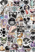 Witchy Stickers for Kindles Water Bottles, 100PCS Waterproof Vinyl Aesthetic Sticker Packs for Adults, Spooky Cute Hippie Celestial Stickers for Laptop Books Scrapbooks Journals