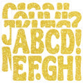 Bulletin Board Letters 129 PCS Glitter Gold Letter Stickers Large 4 Inch - color: Gold, size: 4 Inch