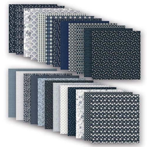 12x12 Scrapbook Paper Double Sided Patterned Paper (Blue) - color: Blue