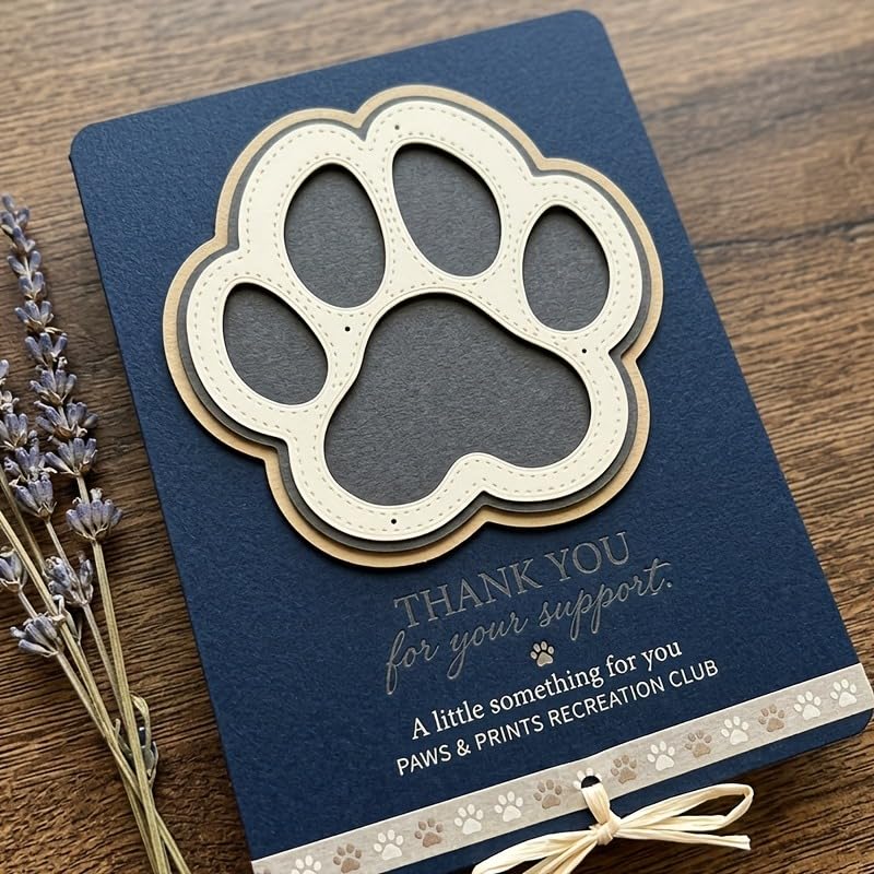 Metal Cutting Die for Scrapbooking, Tools Card Making Supplies Durable Cut Stencils for DIY Scrapbook Photo Album Decorative Paper Card (Dog's Paw 3.4 x 3.4 in) - color: Dog's Paw 3.4 x 3.4 in