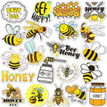 Bee Stickers 50Pcs for Water Bottles Scrapbook, Gift Sticker Pack - style: Bee Stickers