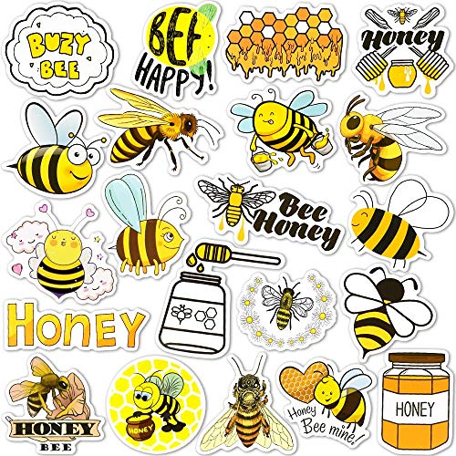 Bee Stickers 50Pcs for Water Bottles Scrapbook, Gift Sticker Pack - style: Bee Stickers