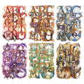156 Pcs Baroque Alphabet Stickers for Scrapbook Journaling - color: Baroque Alphabet