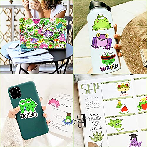 Frog Stickers 50Pcs for Water Bottles Scrapbook, Gifts for Teens - style: Frog Stickers