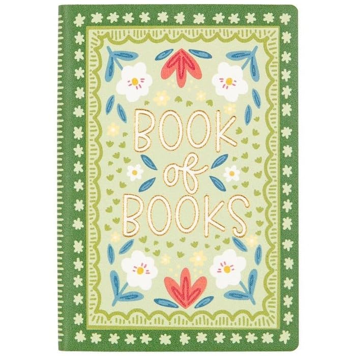 Pippi Post Mini Book of Books Notebook Journal, 3 x 4.5 Inches Travel Leather Journal, Small Journaling Notebook for Tracking and Reading Log, Pocket Notepad, Book Lovers Gifts - color: Books
