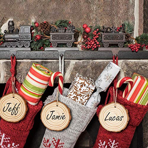 2.4-2.8IN Natural Wood Slices with Jute Twine for DIY Ornaments (50)