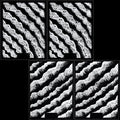 4 Sheets Ocean Waves Resin Stickers Self Adhesive Sea Wave Decal