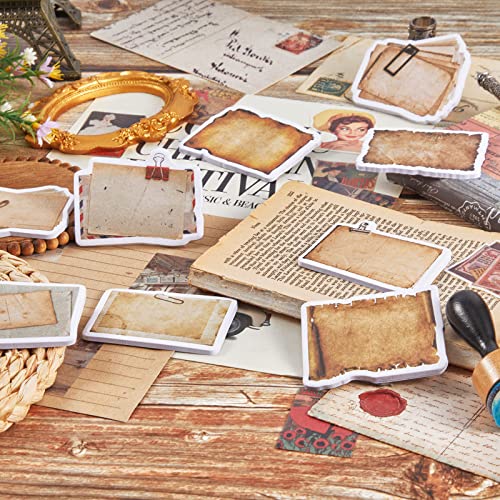 Glenmal 270 Pcs Vintage Scrapbook Stickers Antique Sticky Notes Supplies