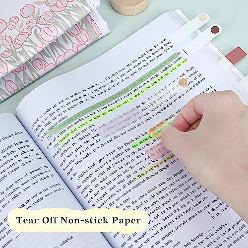 Temiary 3000Pcs Reusable Transparent Highlighter Tape, Short Strips - style: Short Highlighter Tape