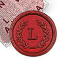 50Pcs Red Letter L Adhesive Wax Seal Stickers, Hand-Made, No Need Seal Stamp, Tear and Use Wax Stickers for Wedding Invitations, Envelopes, Christmas Gift - color: Red, size: L