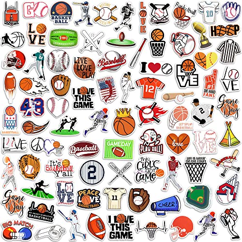 Sports Stickers 115Pcs for Water Bottles Scrapbook, Gifts for Boys - style: Cartoon