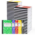 feela 70 Pack Mini Composition Notebook Bulk, Cute Pocket Composition Note Pad, Small Journal Notebooks for Students College School Supplies, 4.5" X 3.25", Narrow Ruled, 5 Marble Covers - color: 70 Pack 5 Solid Colors