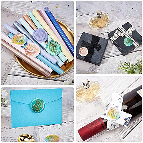 CRASPIRE Octopus Wax Seal Stamp Ocean Vintage Sealing Wax Stamps Animal Retro Removable Brass Stamp Head with Wood Handle for Wedding Invitations Envelopes Halloween Wrapping