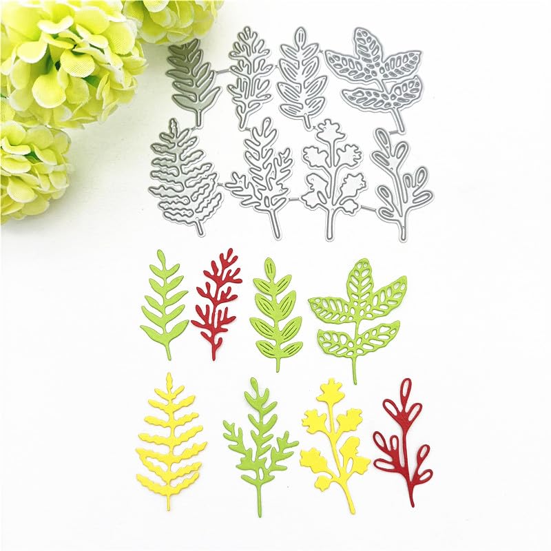 Leaf Metal Die Cuts,Various Leaves Plant Flower Cutting Dies Cut Stencils for DIY Scrapbooking Album Decorative Embossing Paper Dies Card Making (Leaf B) - style: Leaf B