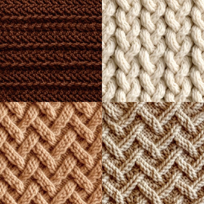 24 Sheets Knitting Wool Decorative Scrapbooking Paper Pad 6x6 Craft Paper Single-Side Card Making Supplies for Junk Journal, Holiday Journaling, Brown, Earth Tone and White - color: 6x6 Brown Knitting