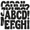 Bulletin Board Letters 129 PCS Glitter Letter Stickers Large 4 Inch, Black - color: Black, size: 4 Inch