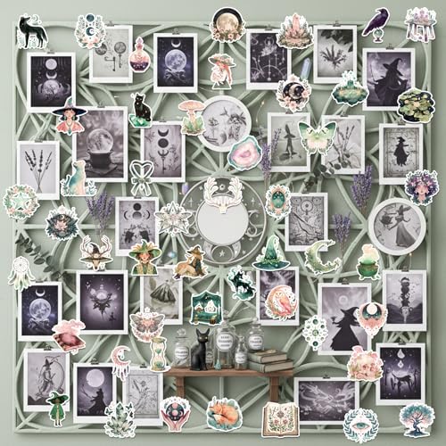 Witchy Aesthetic Stickers - 50 Pcs Witch Gift for Girls Women - style: Witchy