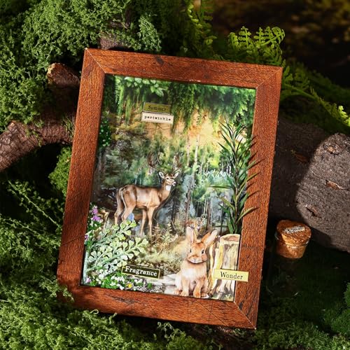 4 Rolls Forest Scenery PET Tape for Scrapbook Journaling - color: Forest Adventure