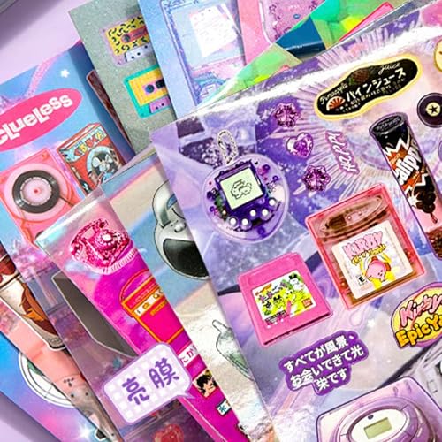 800+ Japanese Sticker Book - Vintage Aesthetic Stickers for Journaling, Scrapbooking | Glossy, Matte, Frosted Textures | Adult Craft Gift-Prayer Board Supplies-Vision Board Supplies - color: Showa-era