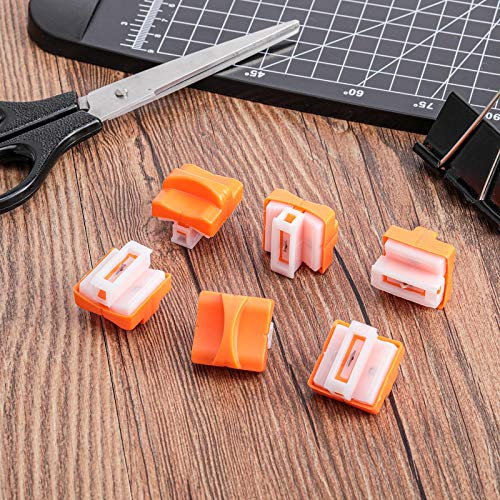 Mudder 15 Pieces Paper Cutter Replacement Blade Refill, Orange - color: Orange