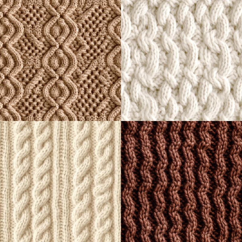 24 Sheets Knitting Wool Decorative Scrapbooking Paper Pad 6x6 Craft Paper Single-Side Card Making Supplies for Junk Journal, Holiday Journaling, Brown, Earth Tone and White - color: 6x6 Brown Knitting
