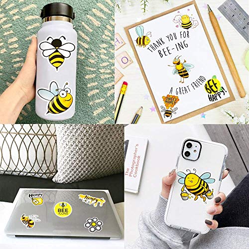 Bee Stickers 50Pcs for Water Bottles Scrapbook, Gift Sticker Pack - style: Bee Stickers