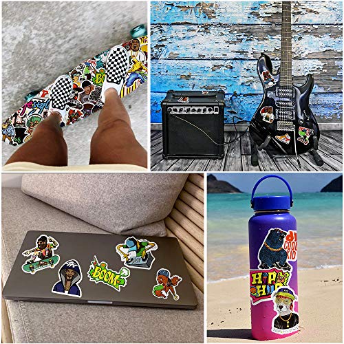 Hip Hop Stickers 50Pcs for Water Bottles Scrapbook, Gifts for Teens - style: Hip Hop Stickers