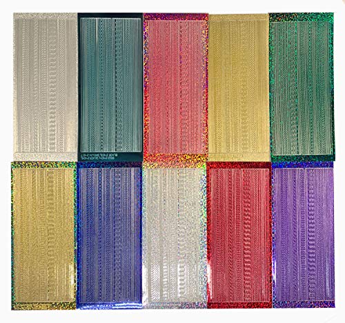 Paper Wishes – Dazzles Stickers Collection | Unique Stickers for Scrapbooking, Cardmaking, Gifts and All of Your DIY Crafting, Art and Creative Projects - Inspiration at Your Fingertips - color: Glitter Thin Line