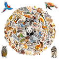 100 PCS Jungle Animal Stickers Safari Zoo Animal Wild One Stickers for Laptop Water Bottle Computer Refrigerator Luggage Phone Case Bicycle Teens (Jungle Animal) - style: Jungle Animal