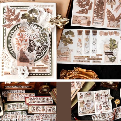 426 Pcs/24 Sheets Stickers for Scrapbooking,Sticker for Journaling Scrapbooking Stickers for Scrapbooking Art Journal Bullet Journal Accessories - style: Mountain Planting Memories