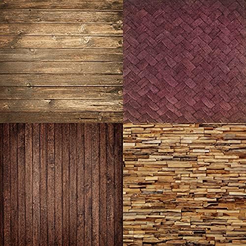 Scrapbook Paper Pad 6x6 Wood Background Designs, Single-Sided Decoupage Sheets, Colorful Cardstock for Scrapbooking, DIY Backgrounds, Cardmaking, Junk Journal Craft Supplies - 24 Pcs - color: 6x6 Wood