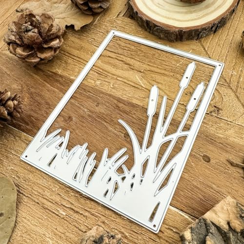 1 Pcs Square Tussock Frame Metal Cutting Die, 3D Backgrounds Die Cuts,DIY Scrapbooking Artist Cutting Dies Stencil Template Molds for DIY Card Making Embossing Photo Decorative - color: 1 Pcs Square Tussock