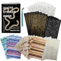PRSTINCOL 2370 Pcs Word Stickers for Journaling,40 Sheets Quote Stickers Gold Foil Small Talk Stickers for Junk Journal Craft,Scrapbooking Supplies Making - color: Quote Stickers Book