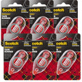 3M 6061 Scotch Double Sided Adhesive Roller Tape Runner, Permanent, Acid-Free, Photo-Safe Adhesive for Scrapbooking, Photo Mounting, and Crafts, 0.27 in x 26 ft per Roller, Pack of 6 - size: 6-Pack