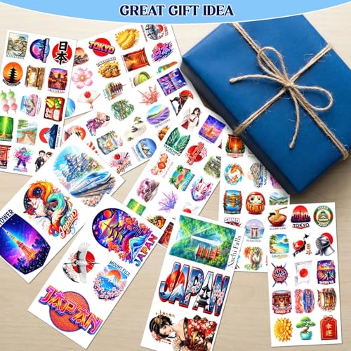 100 PCS Japan Travel Stickers Pack Japanese Fuji Tokyo Osaka Food - color: Japan Travel