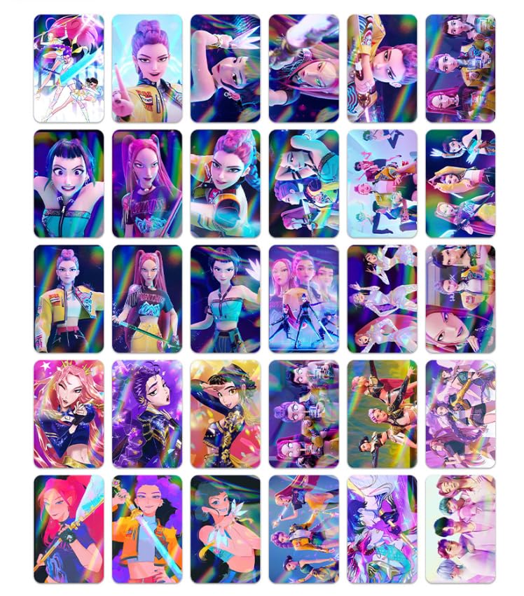 60PCS Holographic Lomo Cards, Laser Flash Girls Photo Cards for Collection & Aesthetic Decor